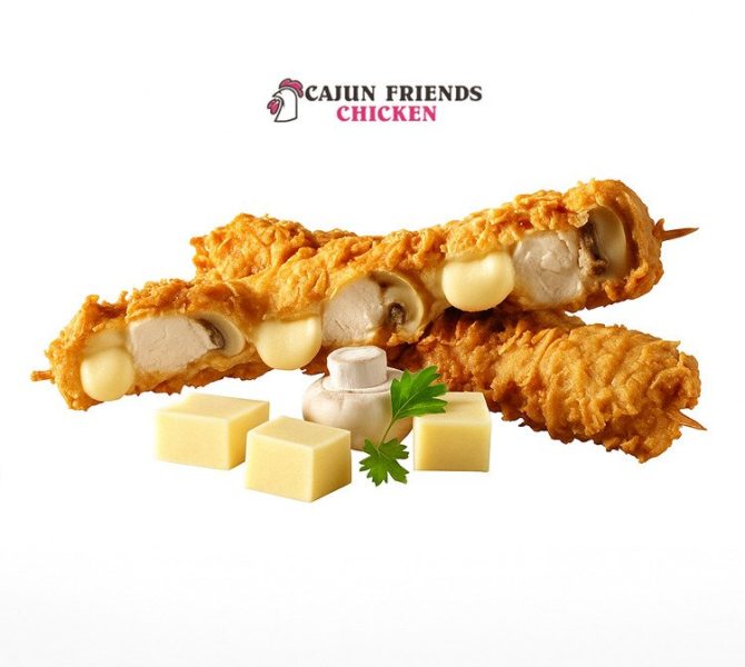 Kaşarlı Mantarlı Şiş