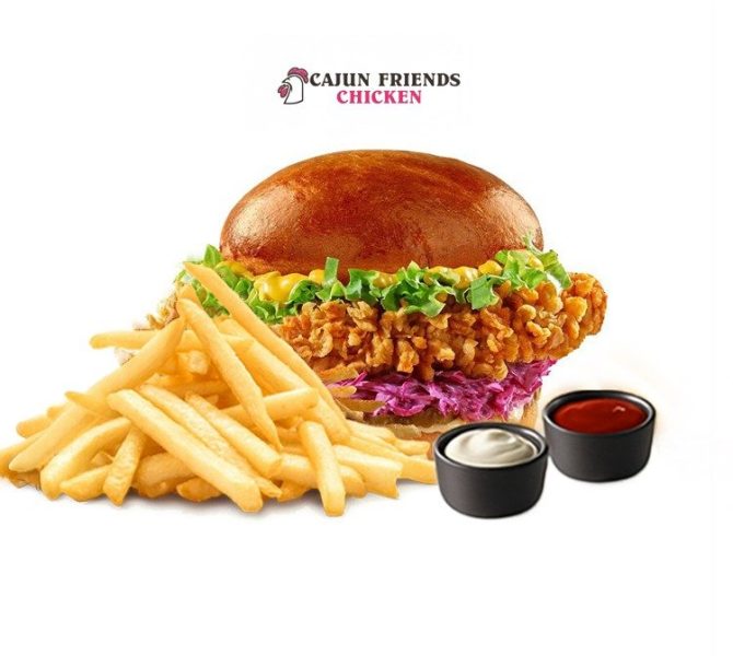 Purple Tenders Burger